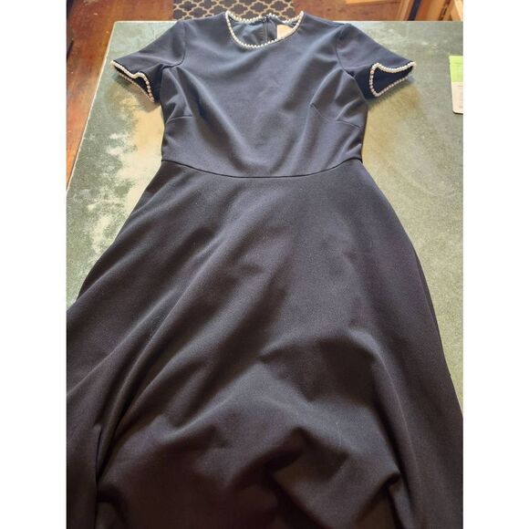 GAL MEETS GLAM - Victoria pearl trim dress sz 4 - Picture 6 of 6